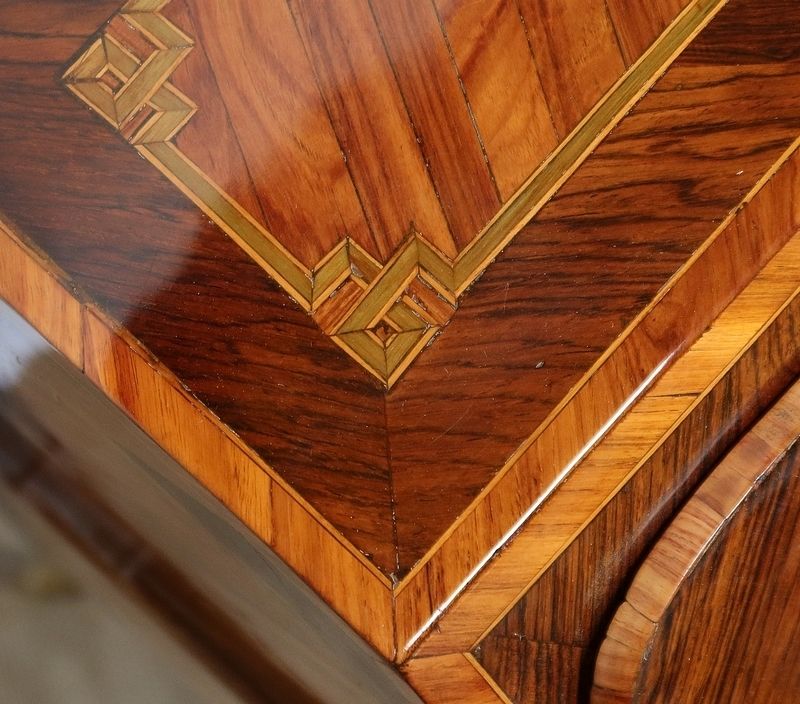 Mid Slope Desk In Precious Wood, Louis XV Period – 18th Century photo vintage