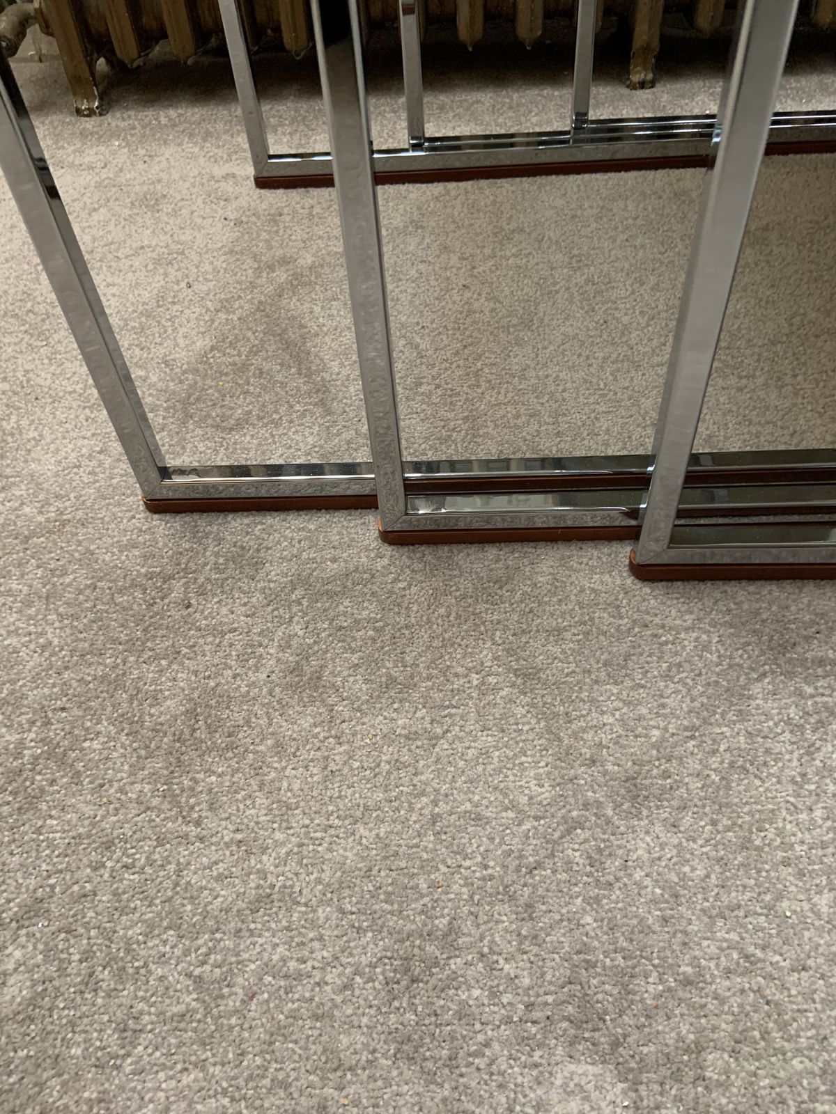 Mid Century Teak Chrome & Glass Nest Of Tables photo Furniture