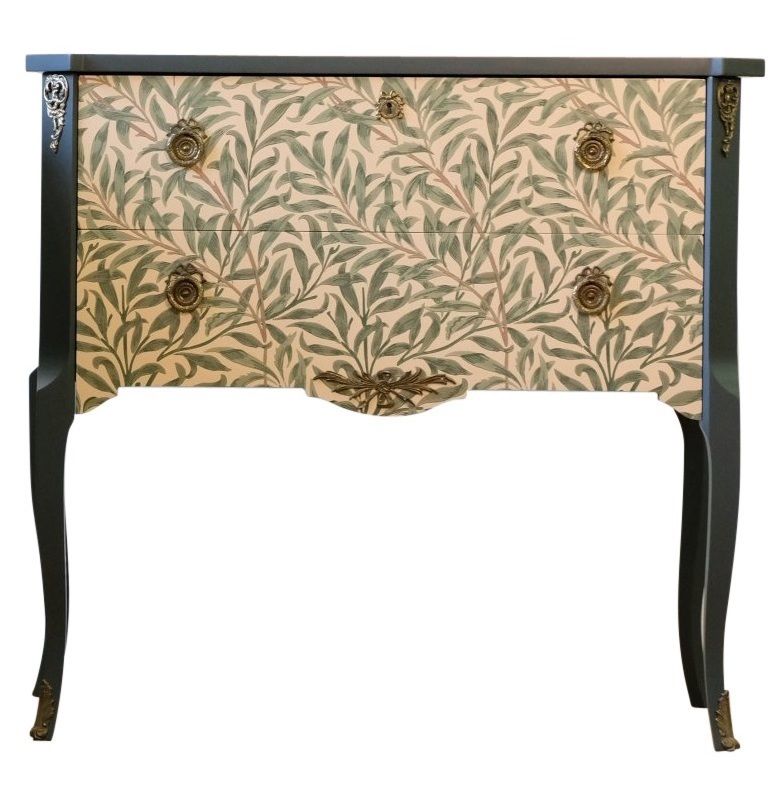 Gustavian Style Commode With William Morris Classic Design