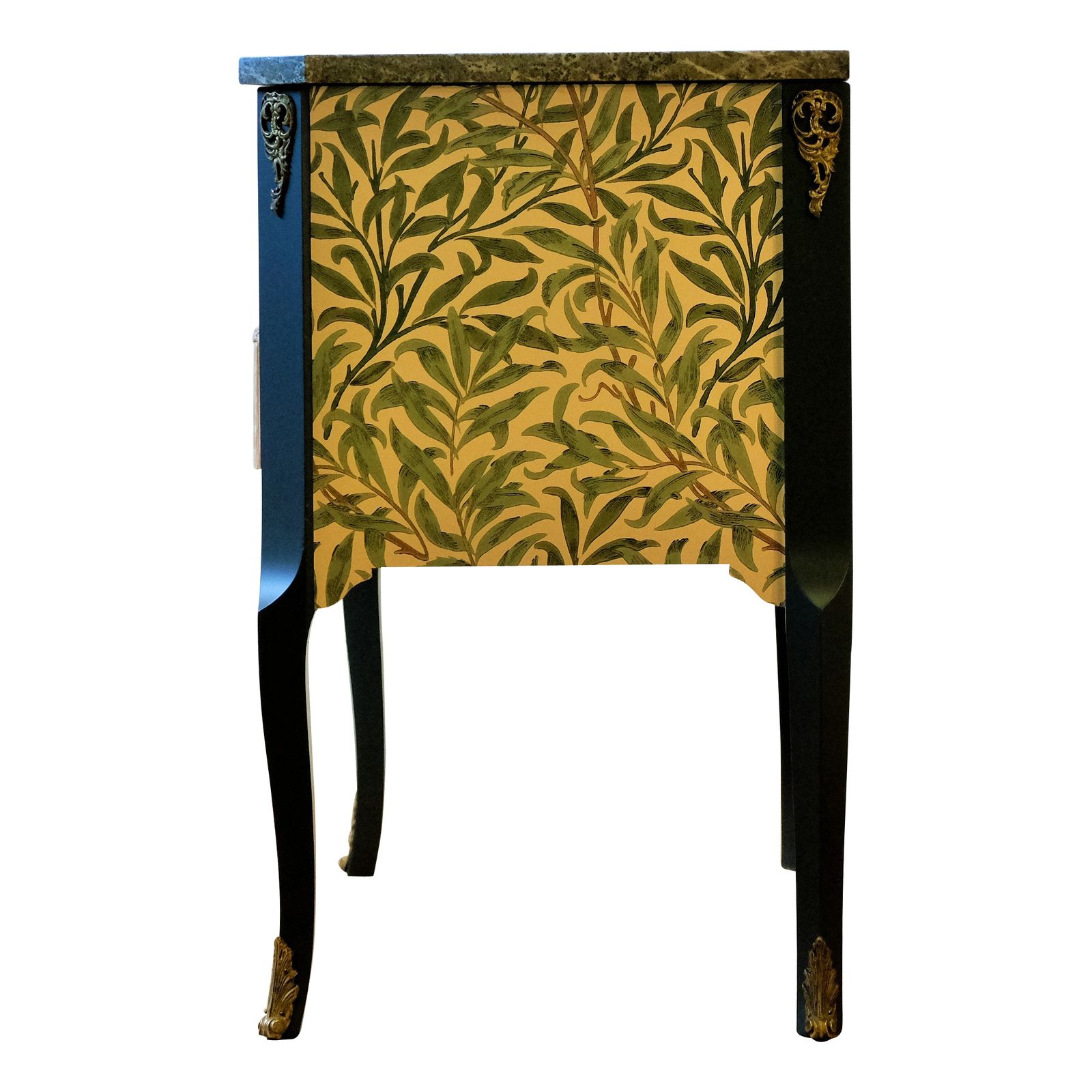 Gustavian Style Commode With William Morris Classic Design photo vintage