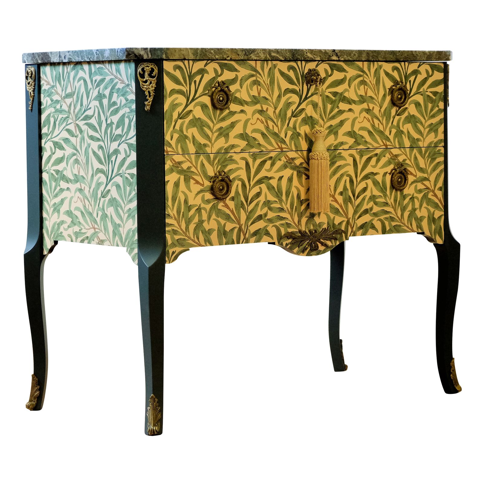 photo furniture Gustavian Style Commode With William Morris Classic Design
