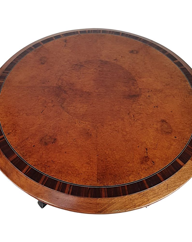 A Lovely Quality Early 20th Century Inlaid Coffee Table photo furniture
