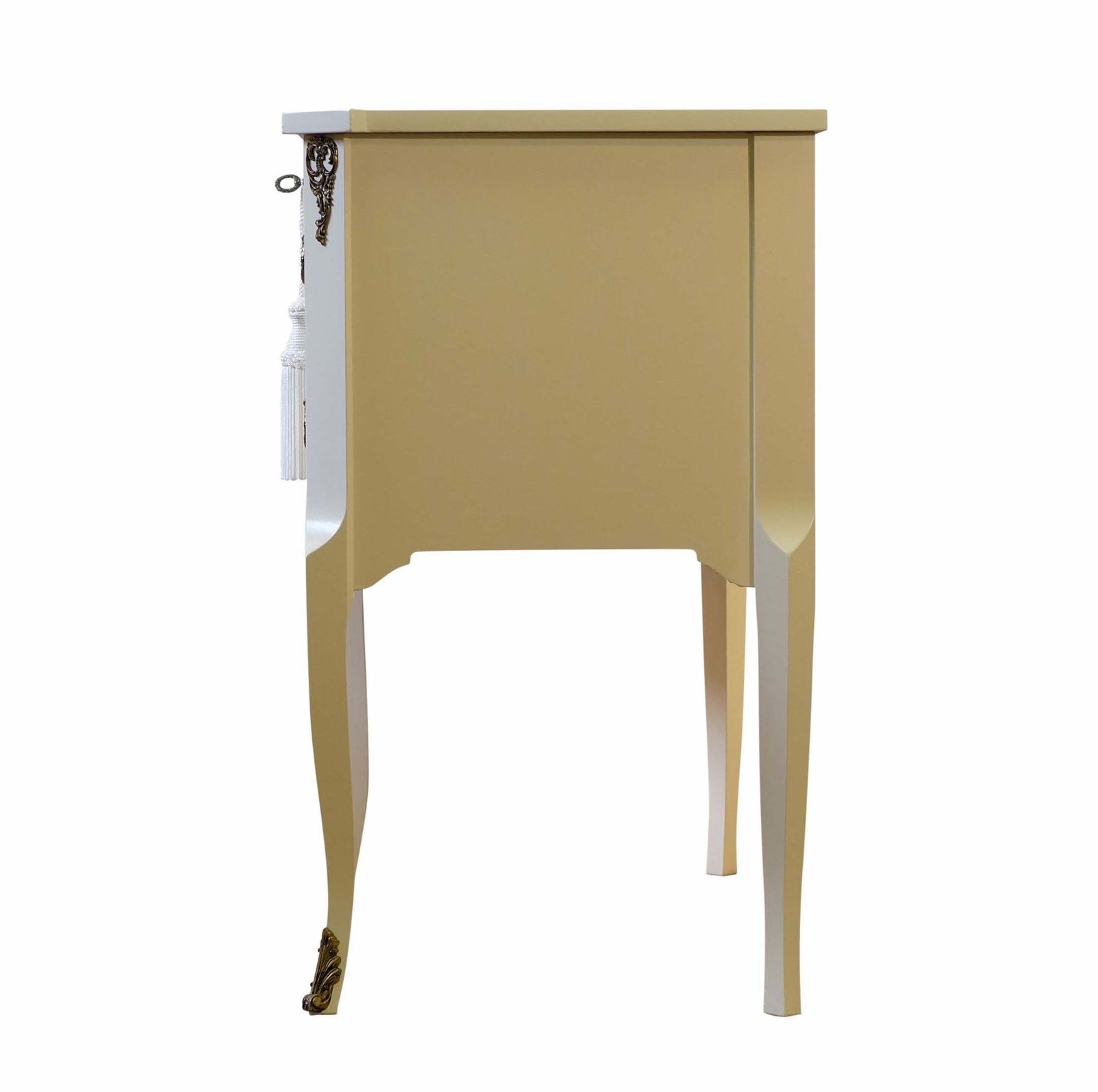 Gustavian Style Commode In Calming Cream With Brass Details photo 3799.98