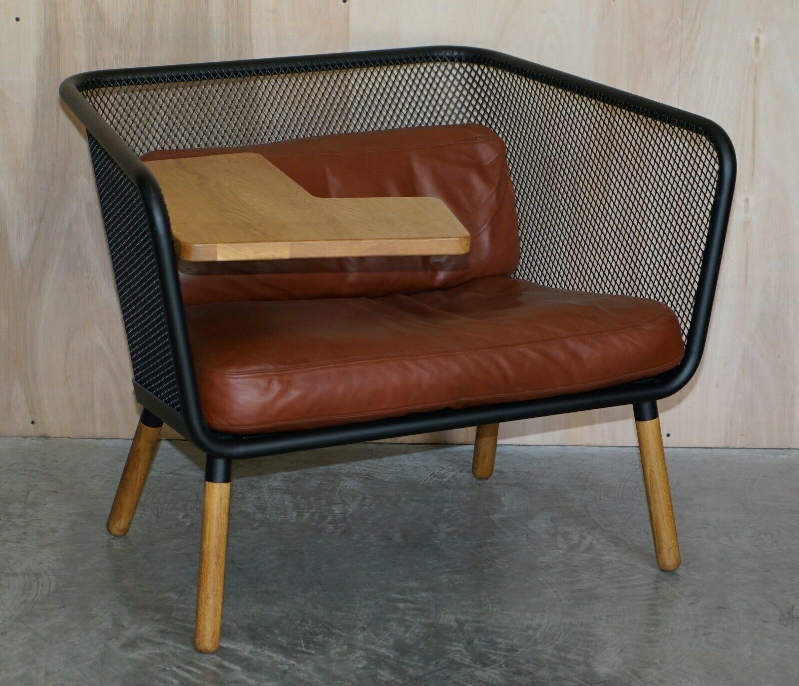 Pair Of Large Designer Thomas Bernstrand Honken Bla Station Armchairs photo furniture
