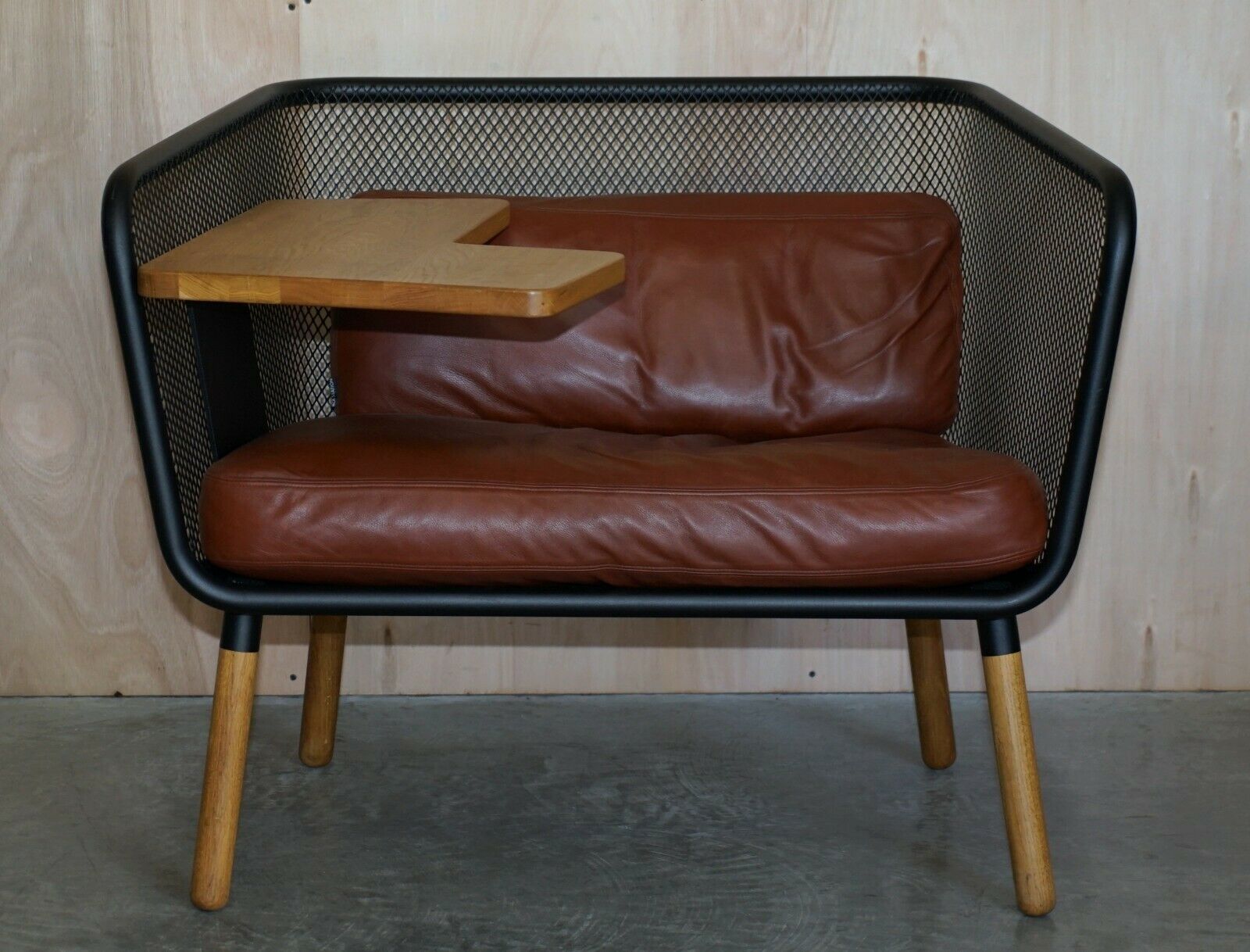 Pair Of Large Designer Thomas Bernstrand Honken Bla Station Armchairs photo for sale