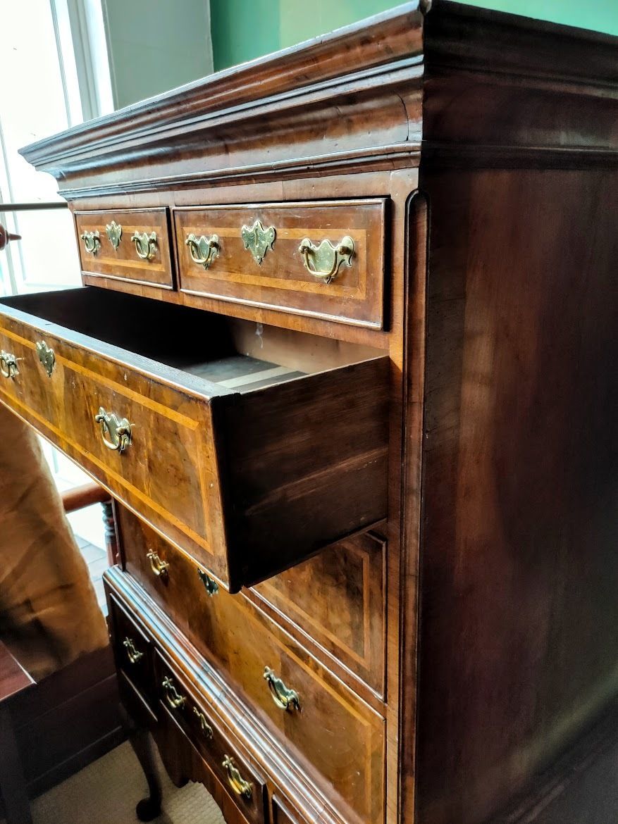Early 18th Century Walnut Chest On Stand With Cabriole Legs photo 3450.0