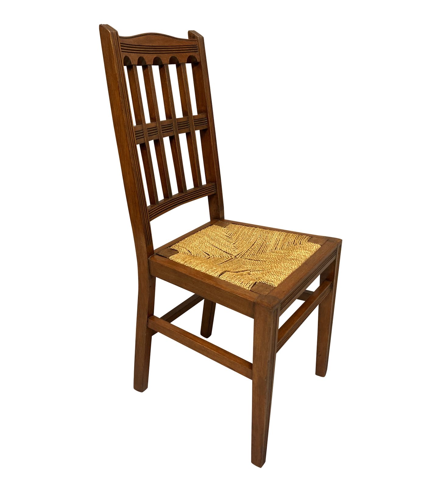 A Set Of Four English Mahogany Aesthetic Movement Dining Chairs photo 1298.0