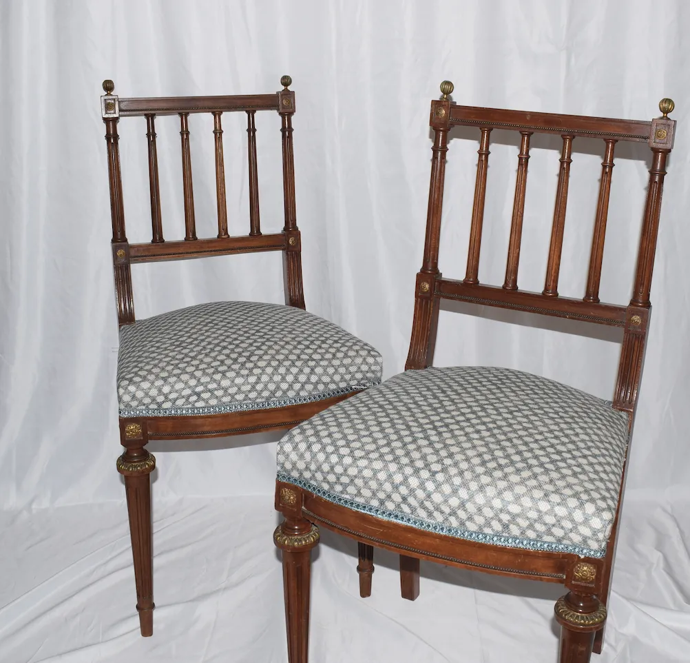 A Pair Of French Napoleon III Style Parlour Chairs photo furniture