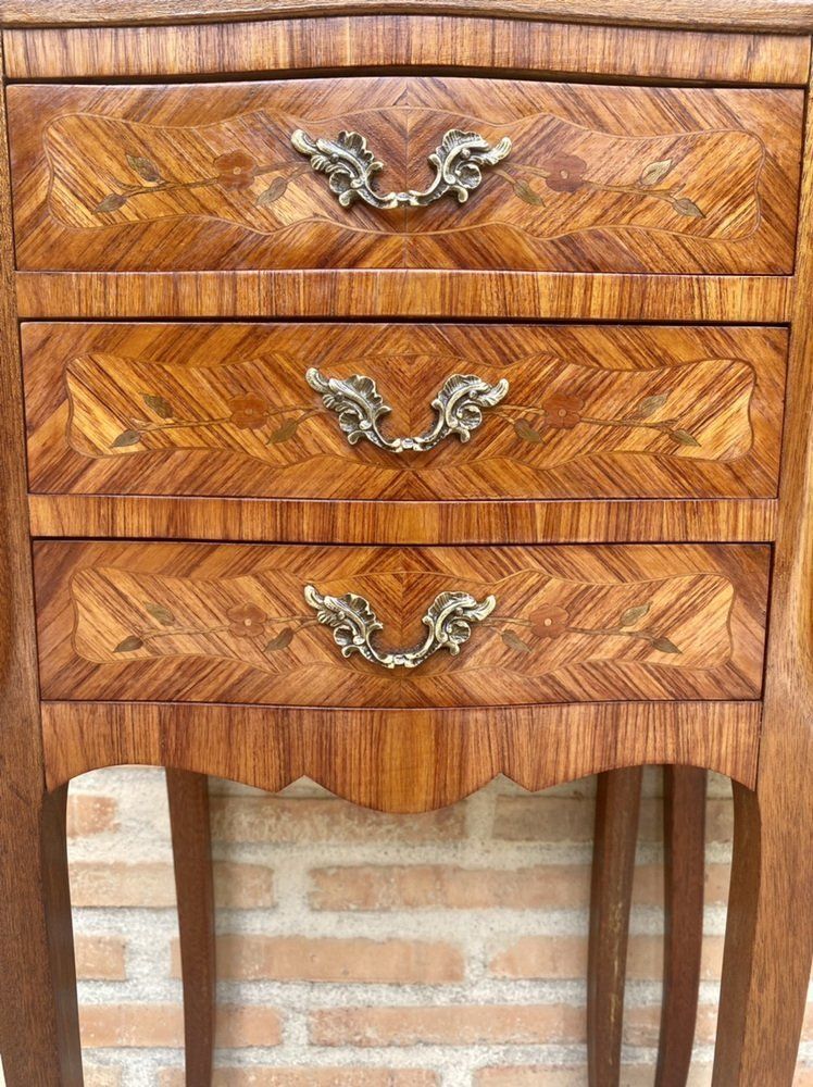 Tulipwood Bedside Tables, Set Of 2 photo for sale