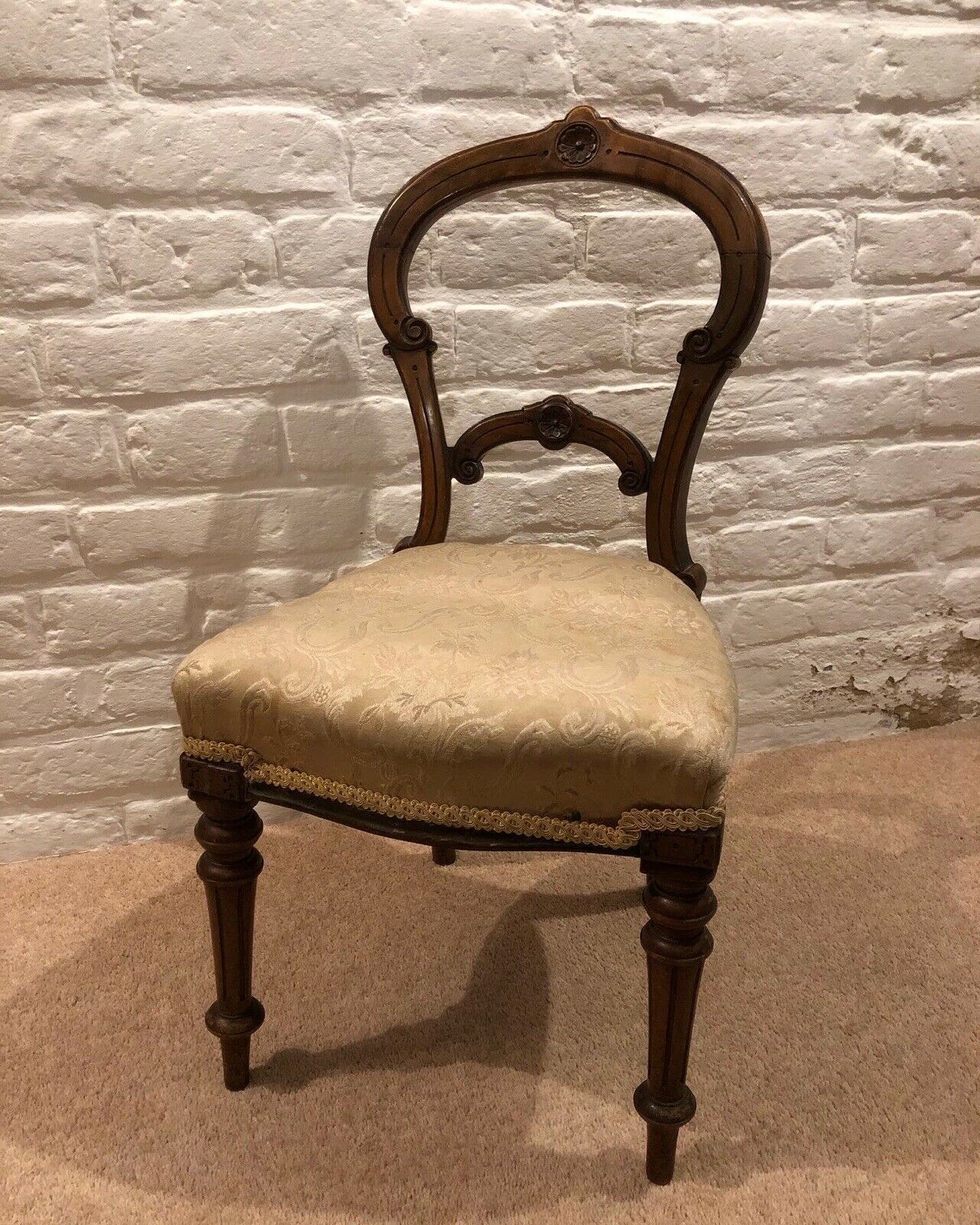 Furniture Antique Salesman Sample Chair, Made & Used By W Wallace Of Curtain Rd, London. photo