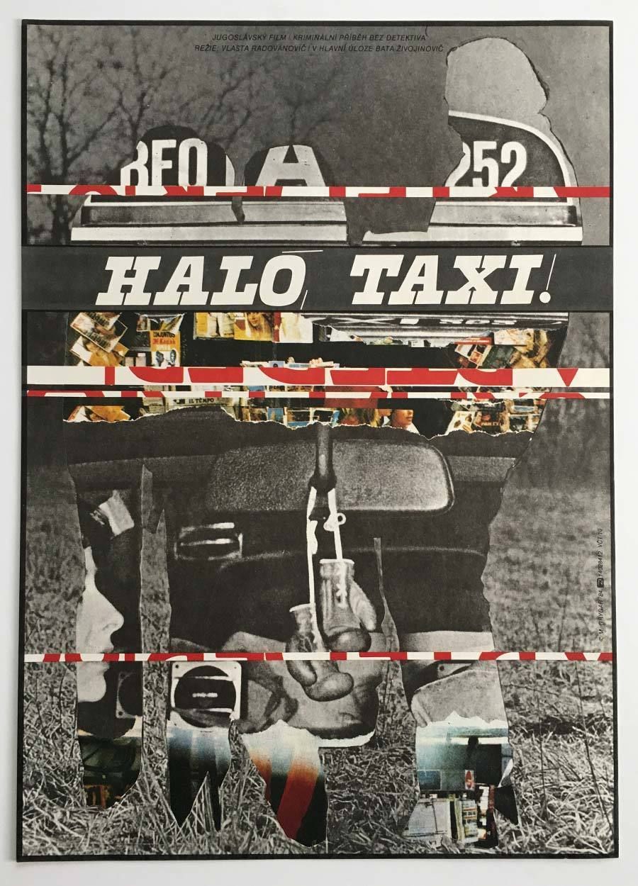 Movie Poster, Halo Taxi, Milan Grygar, 1984