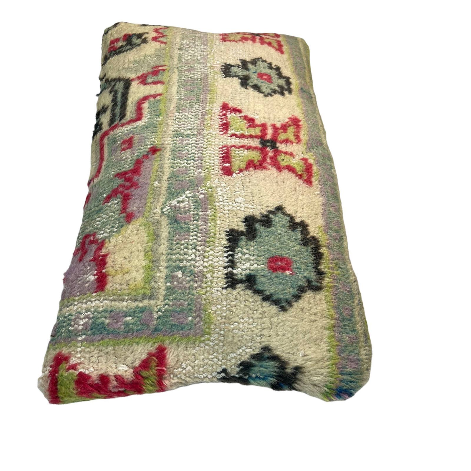 12'' X 24'' Vintage Hand Made Rug Cushion Cover, 30 X 60 Cm Decorative Rug Pillow Cover, Large Vintage Turkish Rug Cushion Cover photo buy