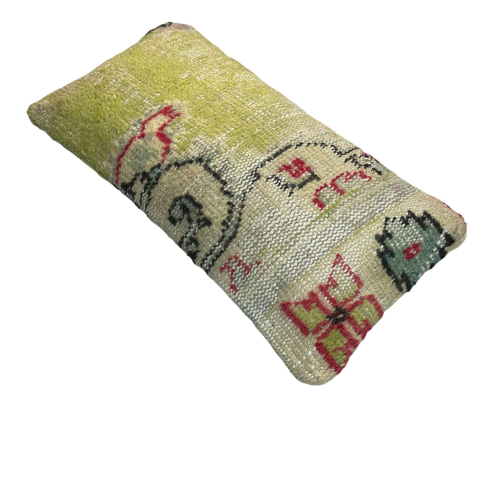 photo furniture 12'' X 24'' Vintage Hand Made Rug Cushion Cover, 30 X 60 Cm Decorative Rug Pillow Cover, Large Vintage Turkish Rug Cushion Cover