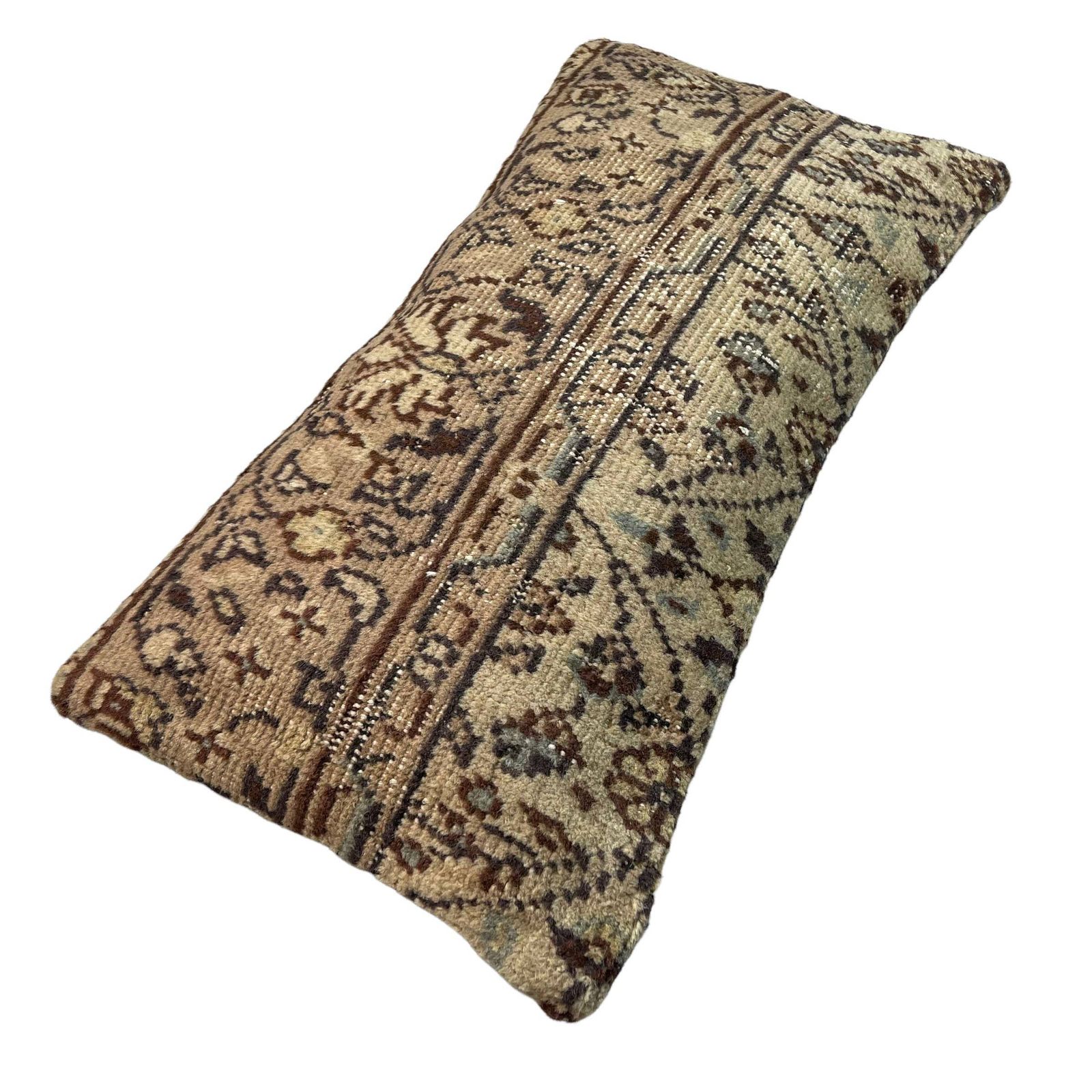 Vintage Hand Made Rug Cushion Cover, Decorative Rug Pillow Cover, Large Vintage Turkish Rug Cushion Cover photo vintage