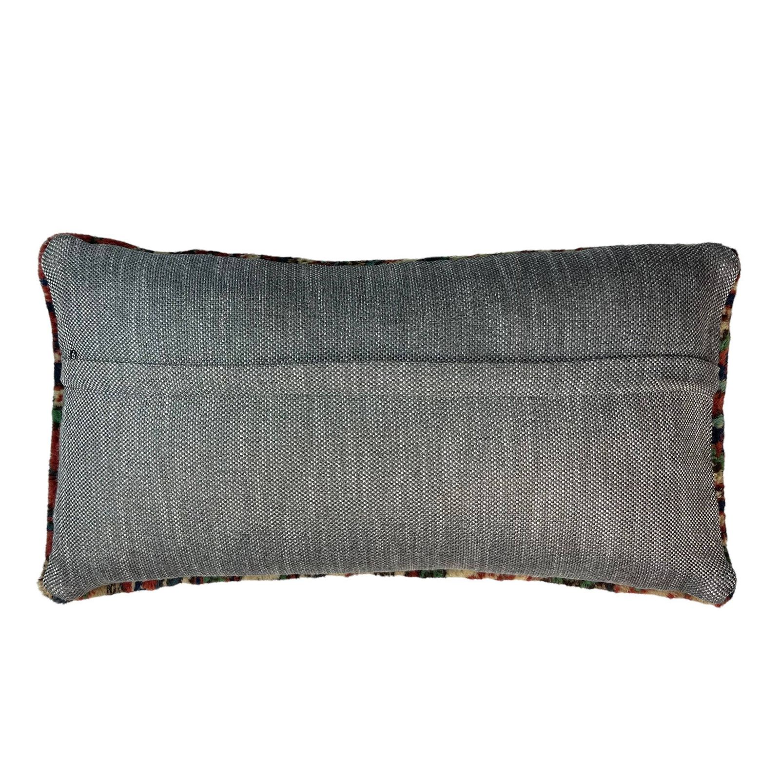 Vintage Hand Made Rug Cushion Cover, Decorative Rug Pillow Cover, Large Vintage Turkish Rug Cushion Cover photo for sale