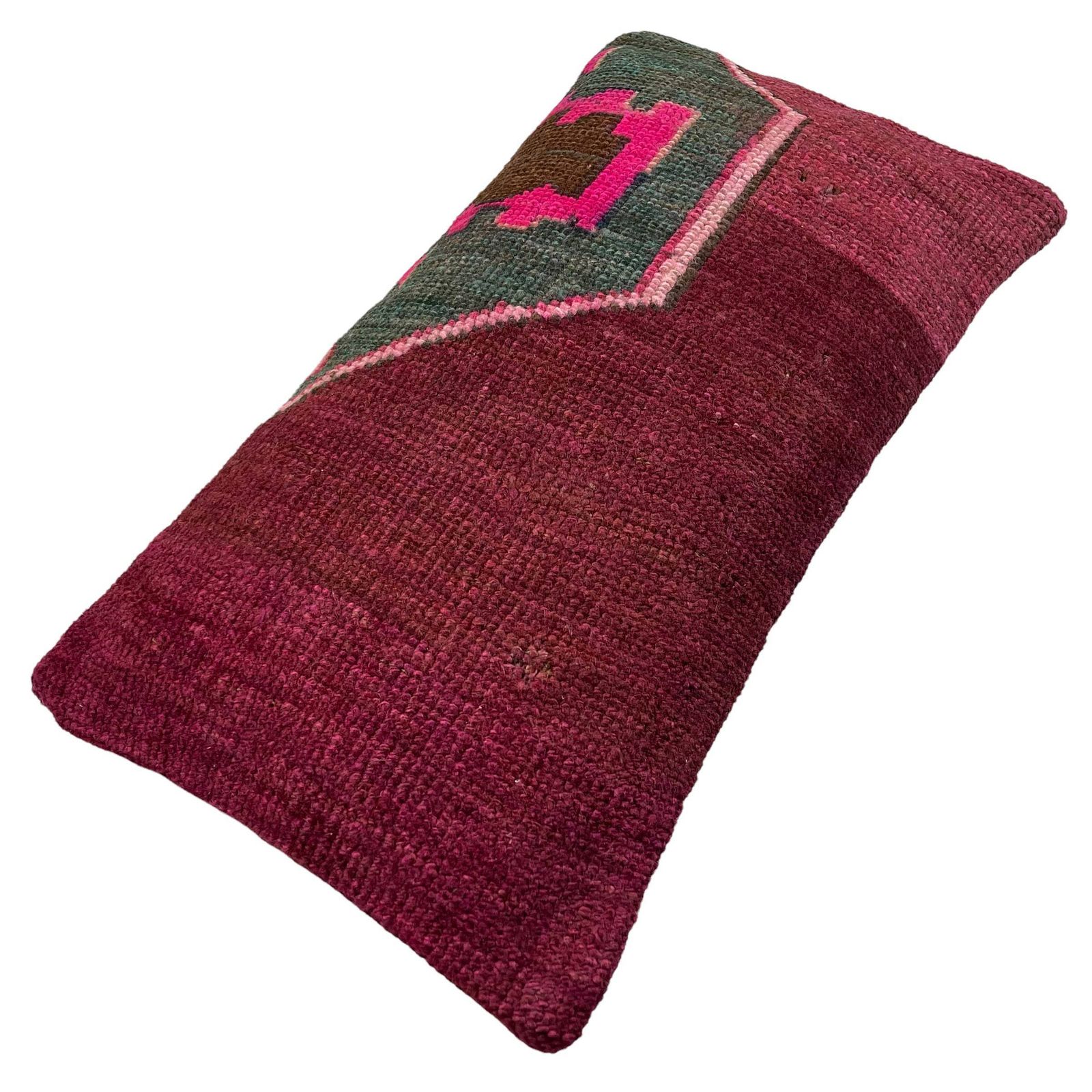 photo furniture 12'' X 24'' Vintage Hand Made Rug Cushion Cover, 30 X 60 Cm Decorative Rug Pillow Cover, Large Vintage Turkish Rug Cushion Cover