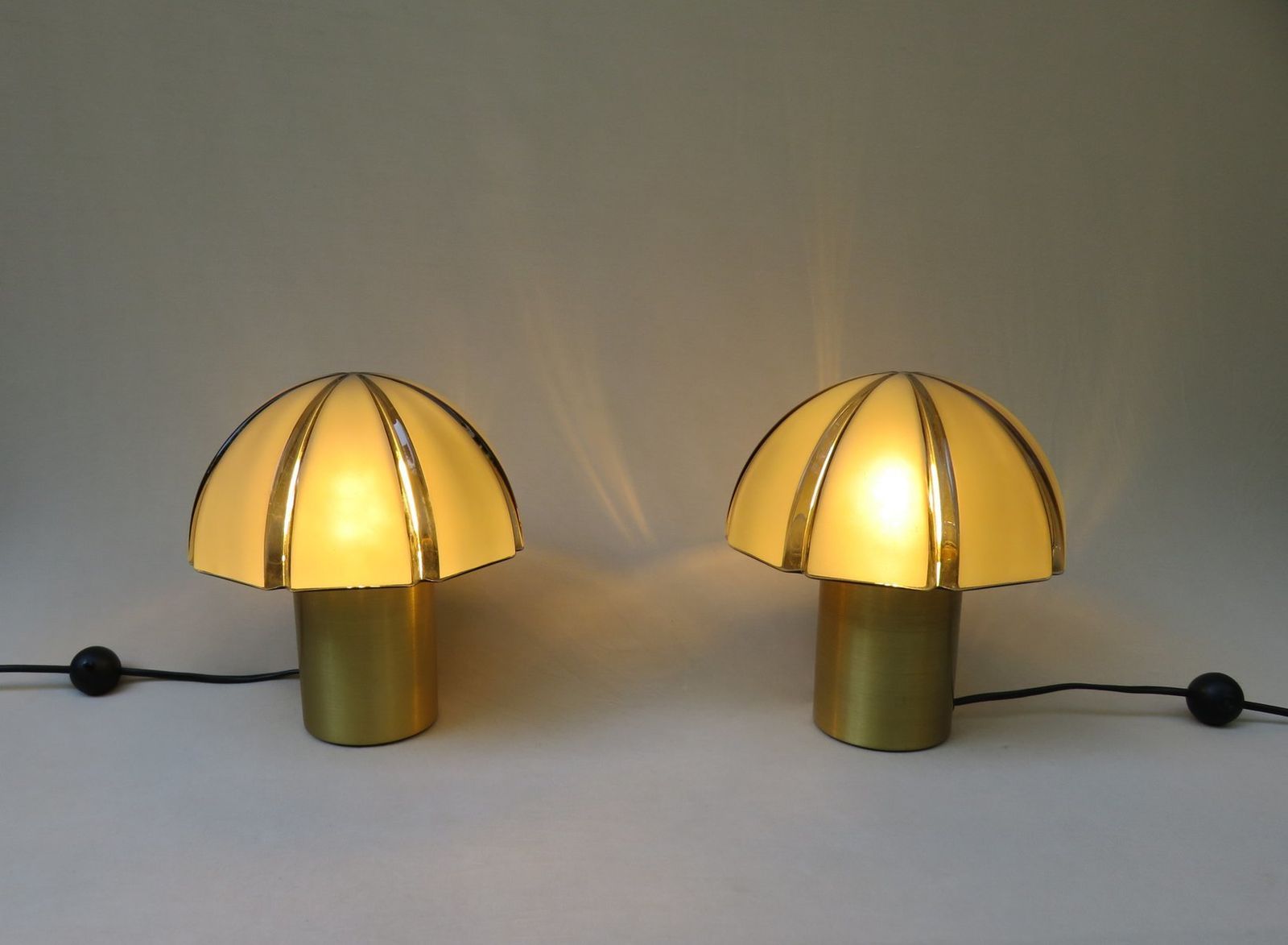 Small Mushroom Table Lamps From Peill & Putzler, 1970s, Set Of 2 photo 1856.4
