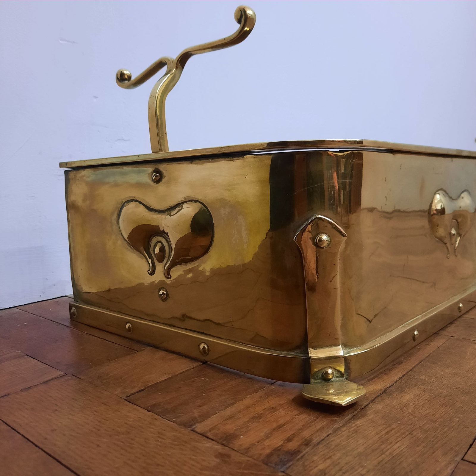 Arts & Crafts Brass Fire Fender photo furniture