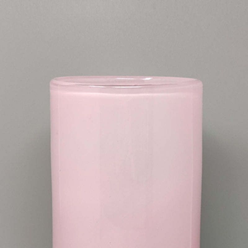 1960s Astonishing Pink Vase By Ca' Dei Vetrai In Murano Glass. Made In Italy photo Home Decor