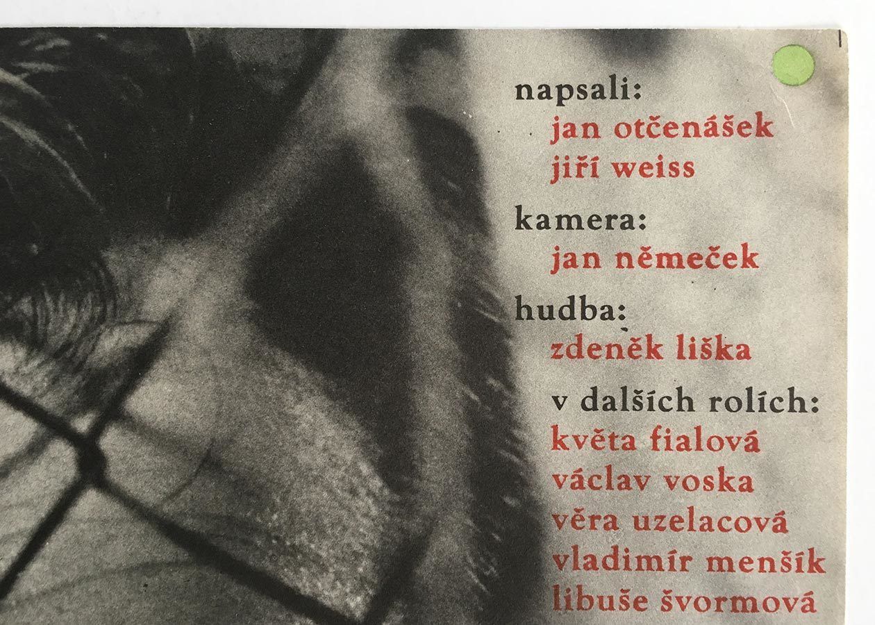 Movie Poster, Murder Czech Style, Alena Hubičková, 1966 photo vinterior