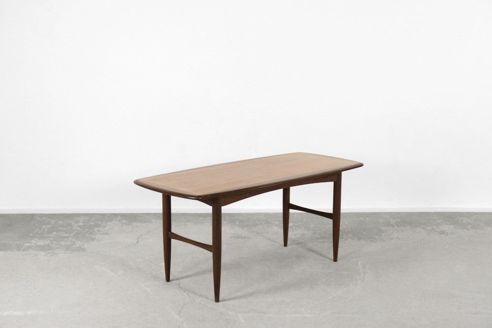 Mid Century Modern Swedish Coffee Table In Teak From Hmb Möbler Rörvik, 1950s photo buy