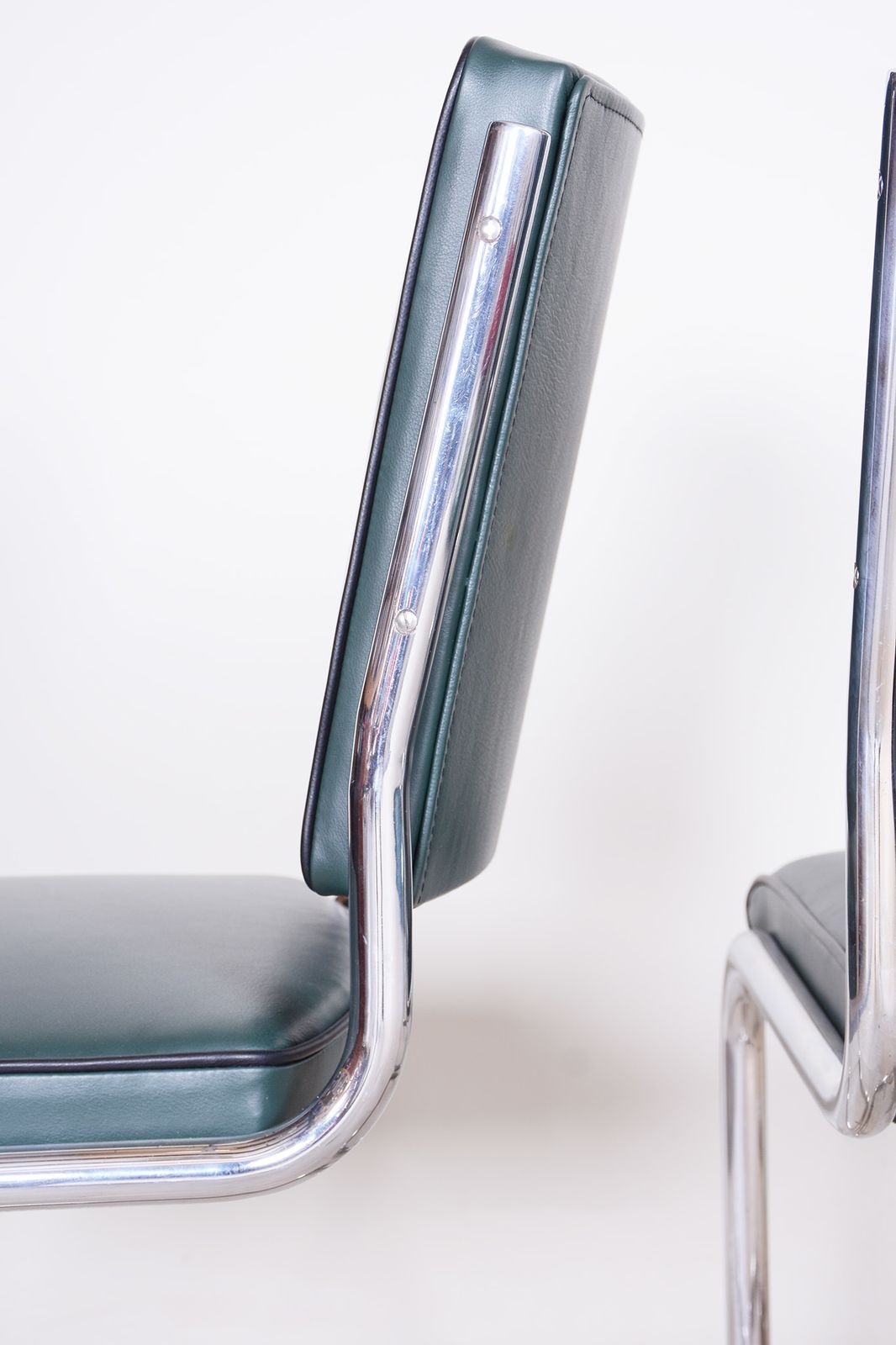 photo for sale Set Of Four Bauhaus Dining Chairs Designed By Anton Lorenz For Slezak Factories