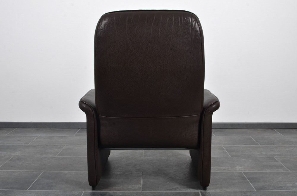Ds 50 Cigar Brown Neck Leather Armchair By De Sede photo vinterior