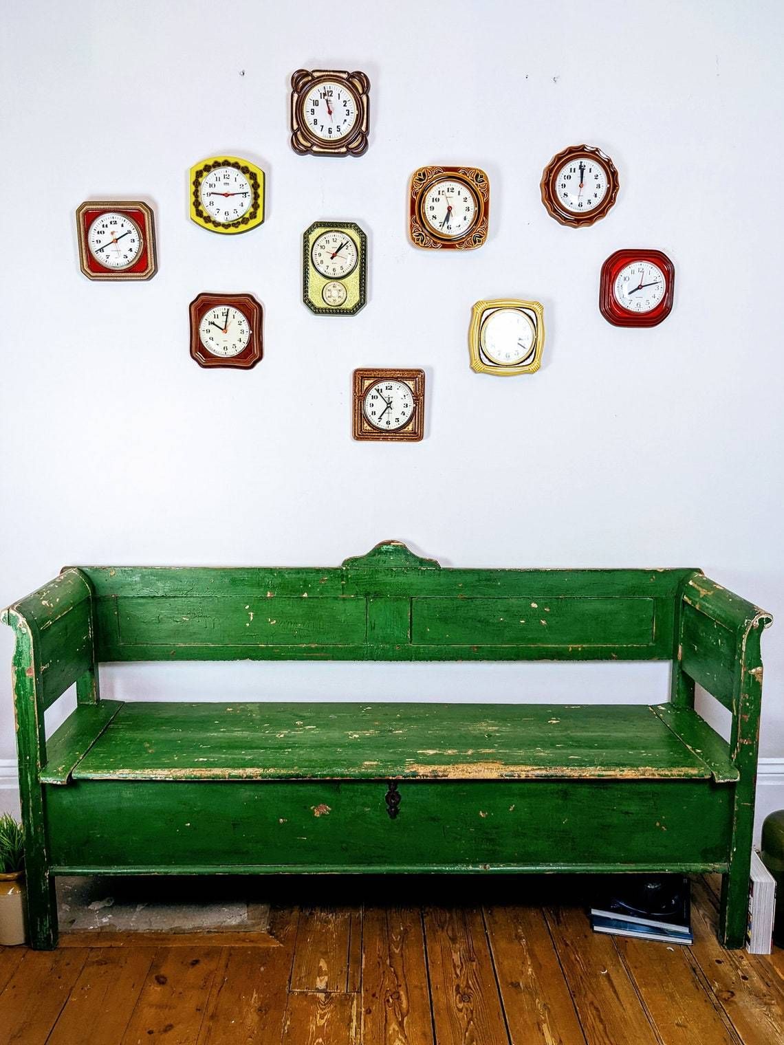 Vintage Kienzle Cermaic Clock   Mid Century 1960s German photo for sale