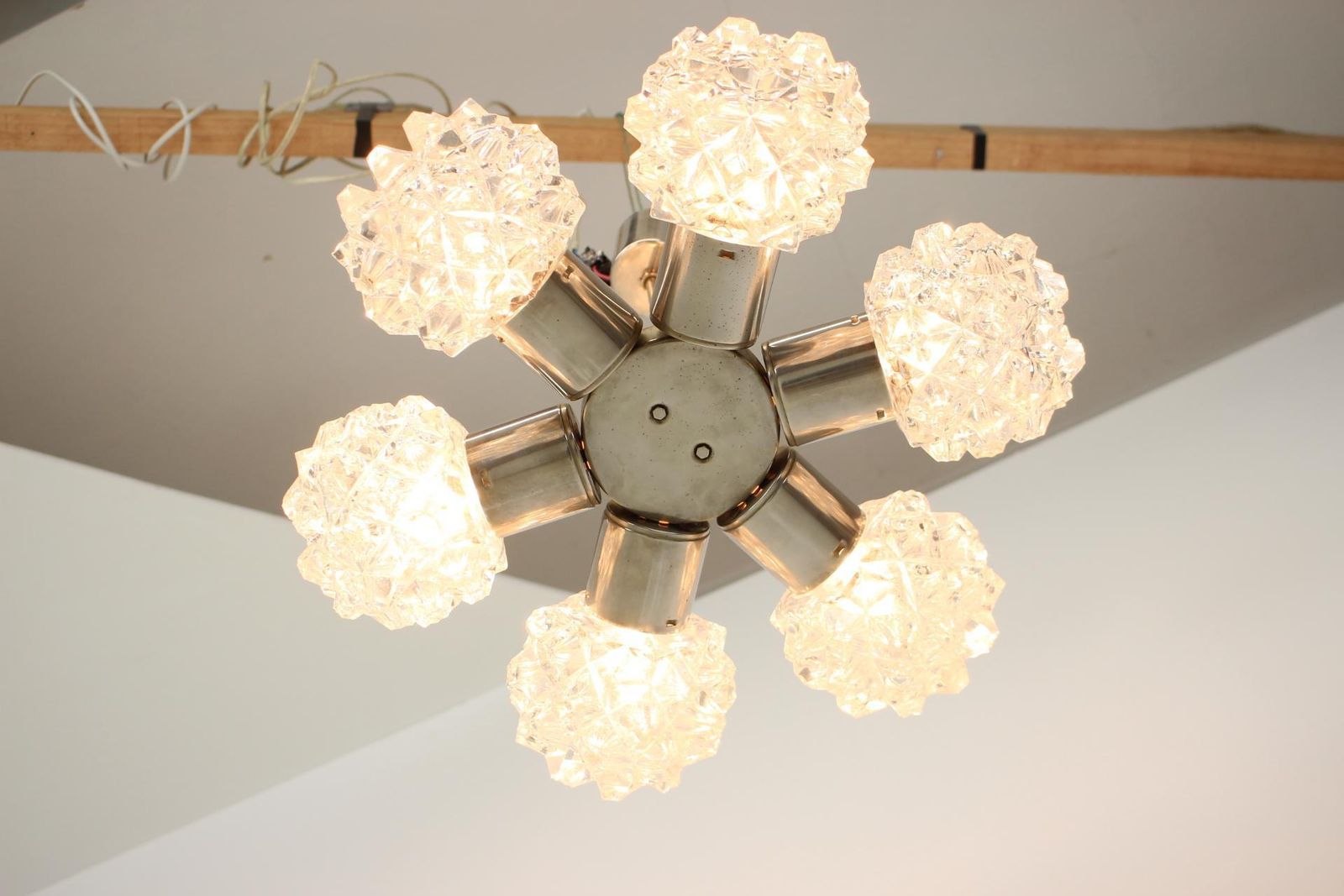 Mid Century Chandelier By Kamenicky Senov, 1970's photo vintage