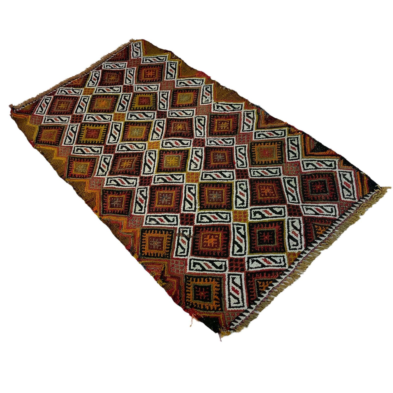 Traditioneel Turks Mini Kilimkleed, Vintage Anatolisch Turks Kilimkleed, 90 X 52 Cm photo buy