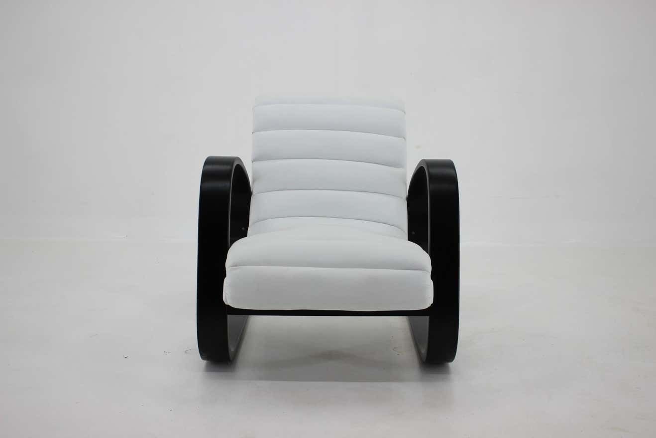 1930s Miroslav Navratil Lounge Chair In White Leather photo furniture