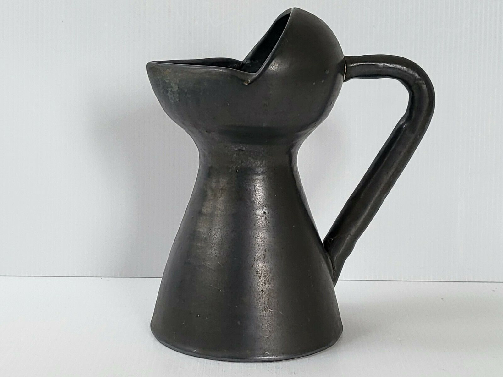 Home Decor Magnificent Vase Pichet 1950 Black Ceramic Dlg Capron Jouve 50s 1950s photo
