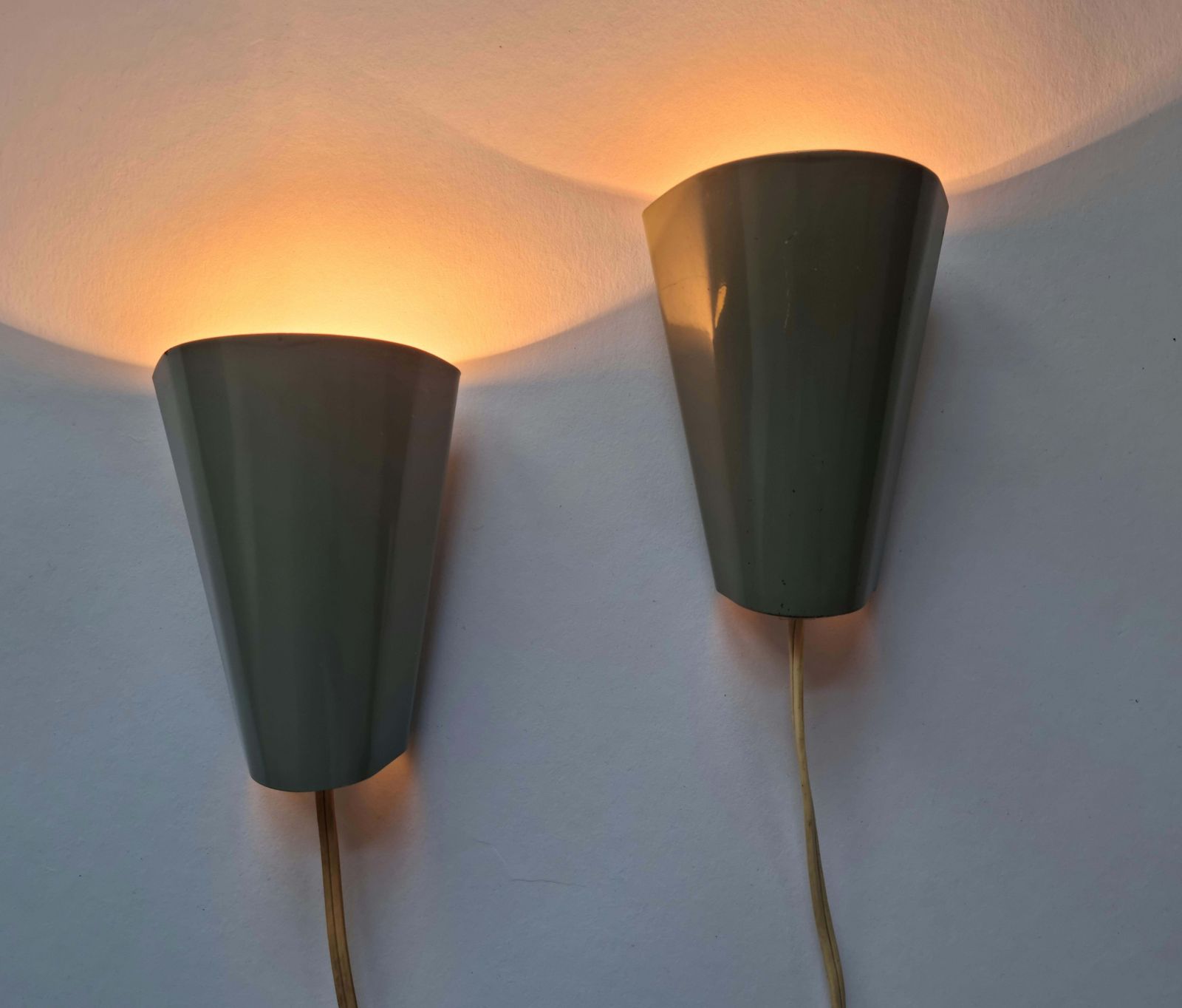 photo for sale Pair Of Mid Century Rare Wall Lamps Lidokov, Designed By Josef Hurka, 1960s