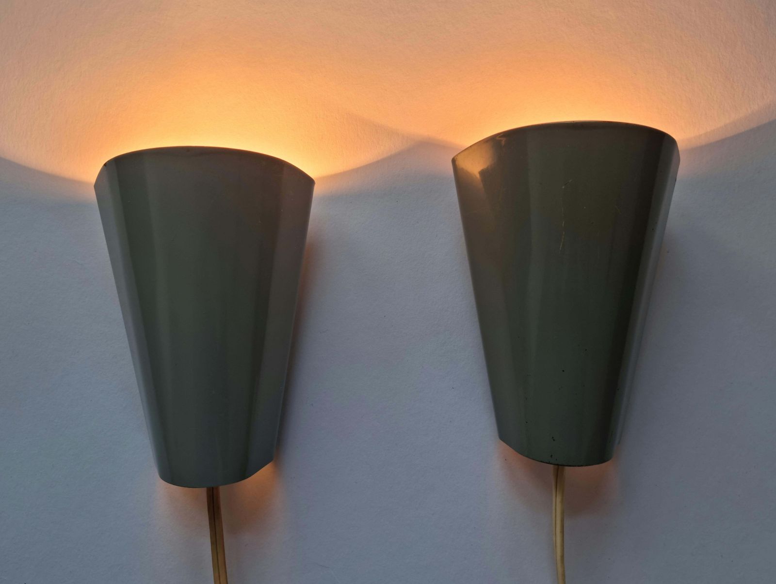 Lighting Pair Of Mid Century Rare Wall Lamps Lidokov, Designed By Josef Hurka, 1960s photo