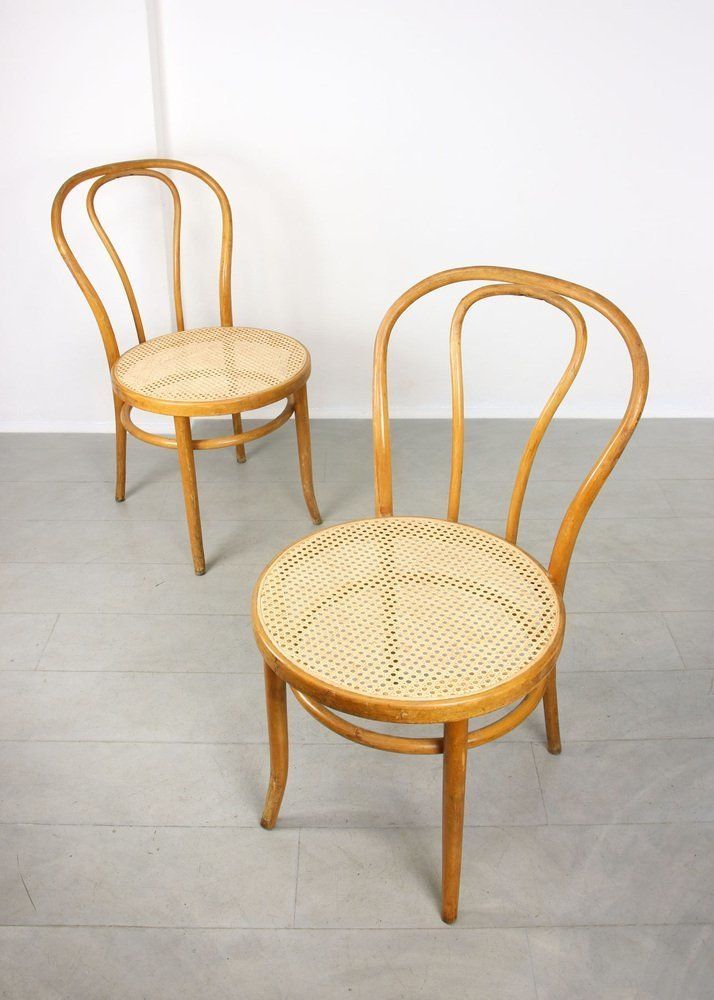 No. 18 Wide Chairs By Michael Thonet, Set Of 2