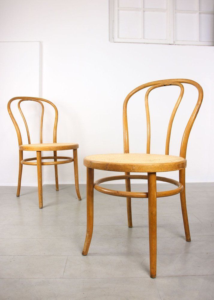 No. 18 Wide Chairs By Michael Thonet, Set Of 2 photo for sale
