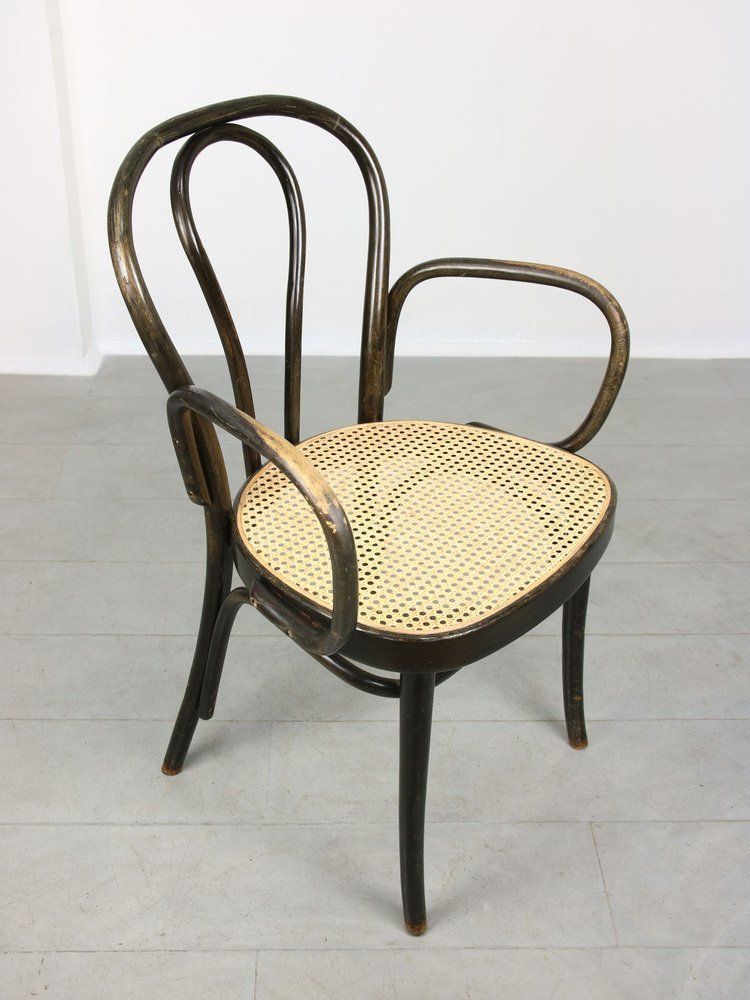 photo furniture Black No. 218 Wide Armchair Chair By Michael Thonet