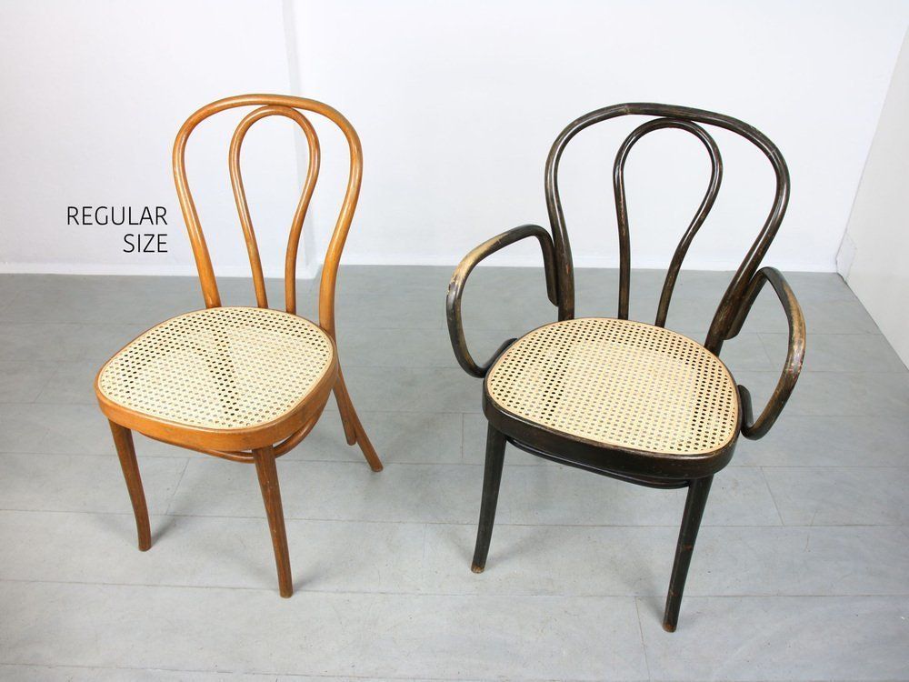photo buy Black No. 218 Wide Armchair Chair By Michael Thonet