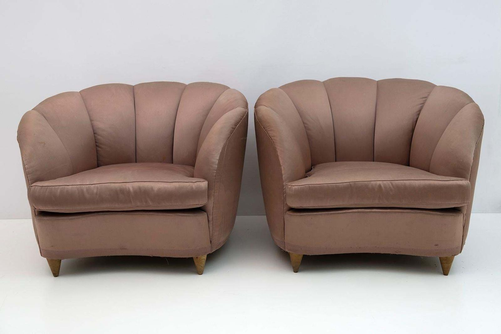Gio Ponti Midcentury Rare Italian Curved Armchairs "Casa E Giardino" 1936, Pair photo furniture