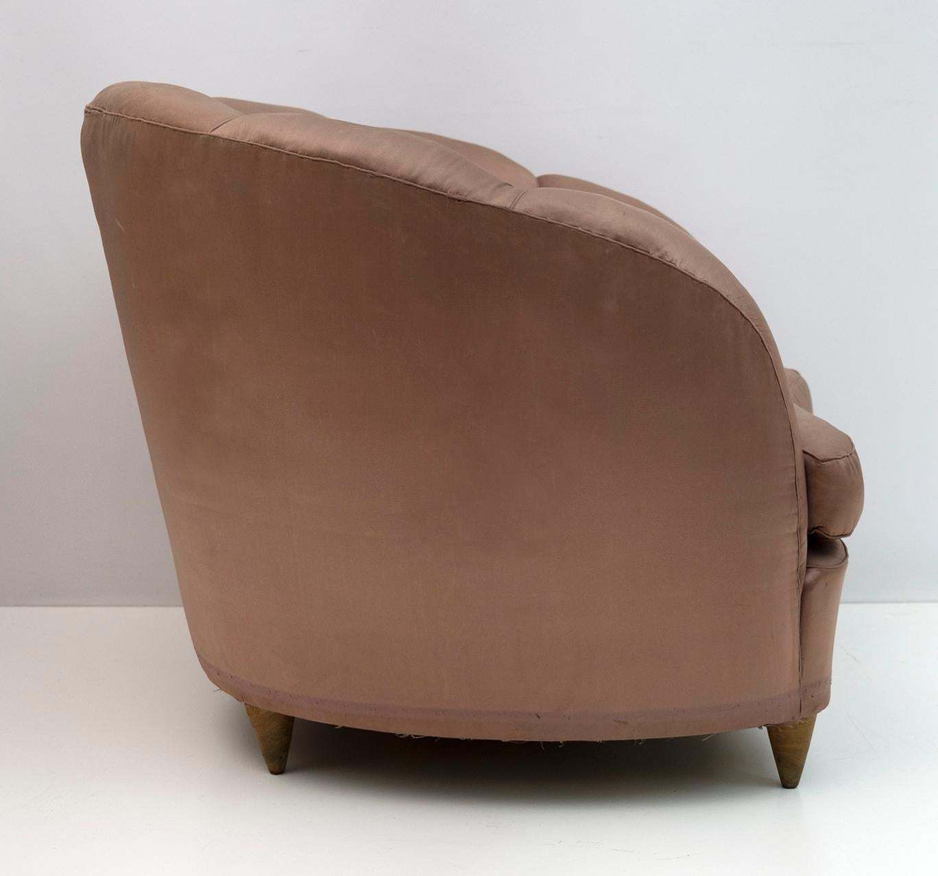Gio Ponti Midcentury Rare Italian Curved Armchairs "Casa E Giardino" 1936, Pair photo buy