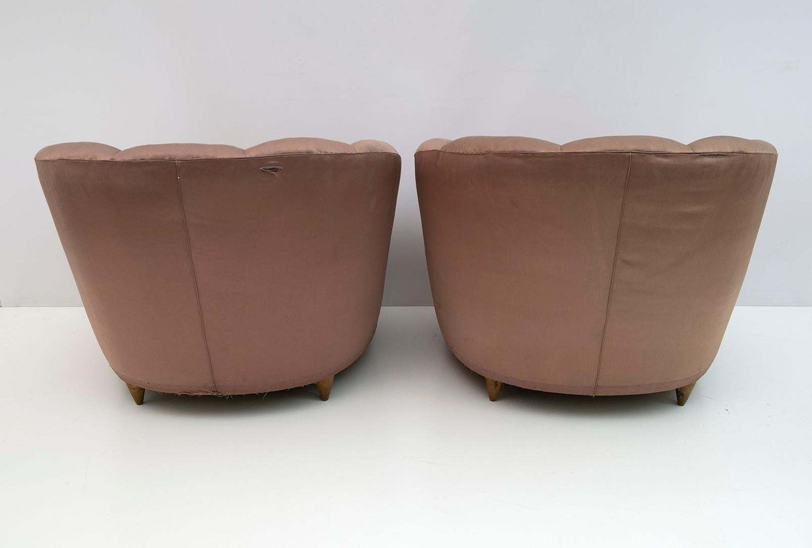 4185.0 Gio Ponti Midcentury Rare Italian Curved Armchairs "Casa E Giardino" 1936, Pair photo