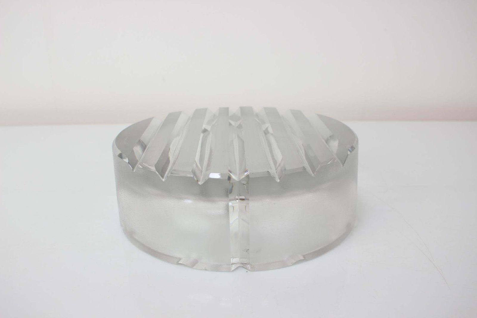 Mid Century Big Ashtray By Bohemia Glass, 1970's photo buy