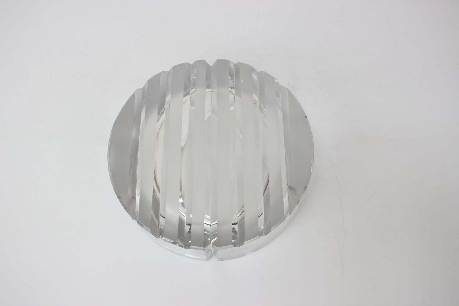 Mid Century Big Ashtray By Bohemia Glass, 1970's photo vintage