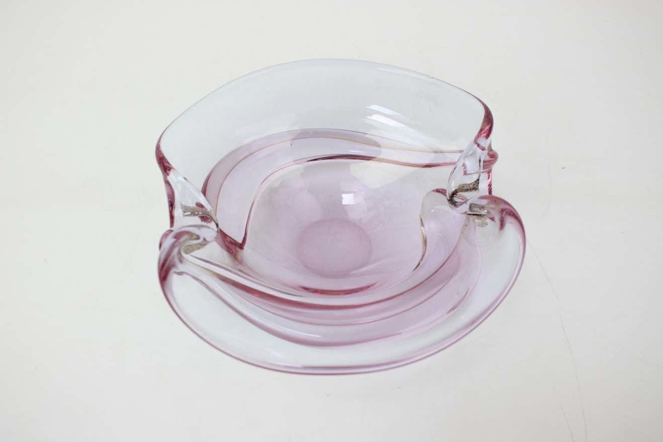 Mid Century Ashtray By Zelezno Borske Sklo, 1960's photo Home Decor