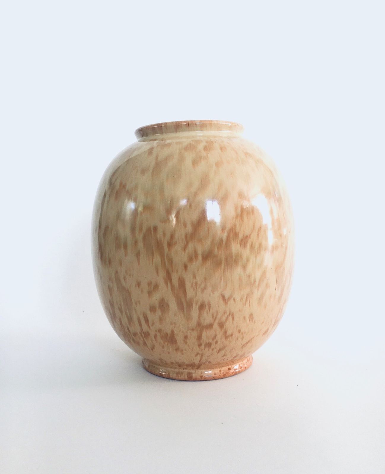 Impressive Ceramic Rubra Vase By Wim Visser For Petrus Regout Maastricht, Netherlands 1954 photo 248.0
