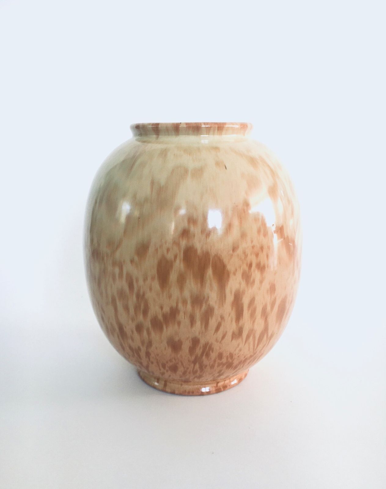 Impressive Ceramic Rubra Vase By Wim Visser For Petrus Regout Maastricht, Netherlands 1954 photo buy