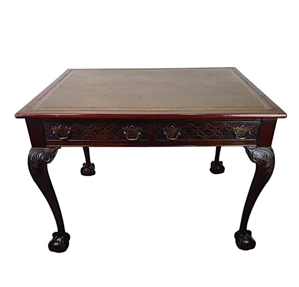 A Stunning Late 19th Century Desk In The Thomas Chippendale Manner photo furniture