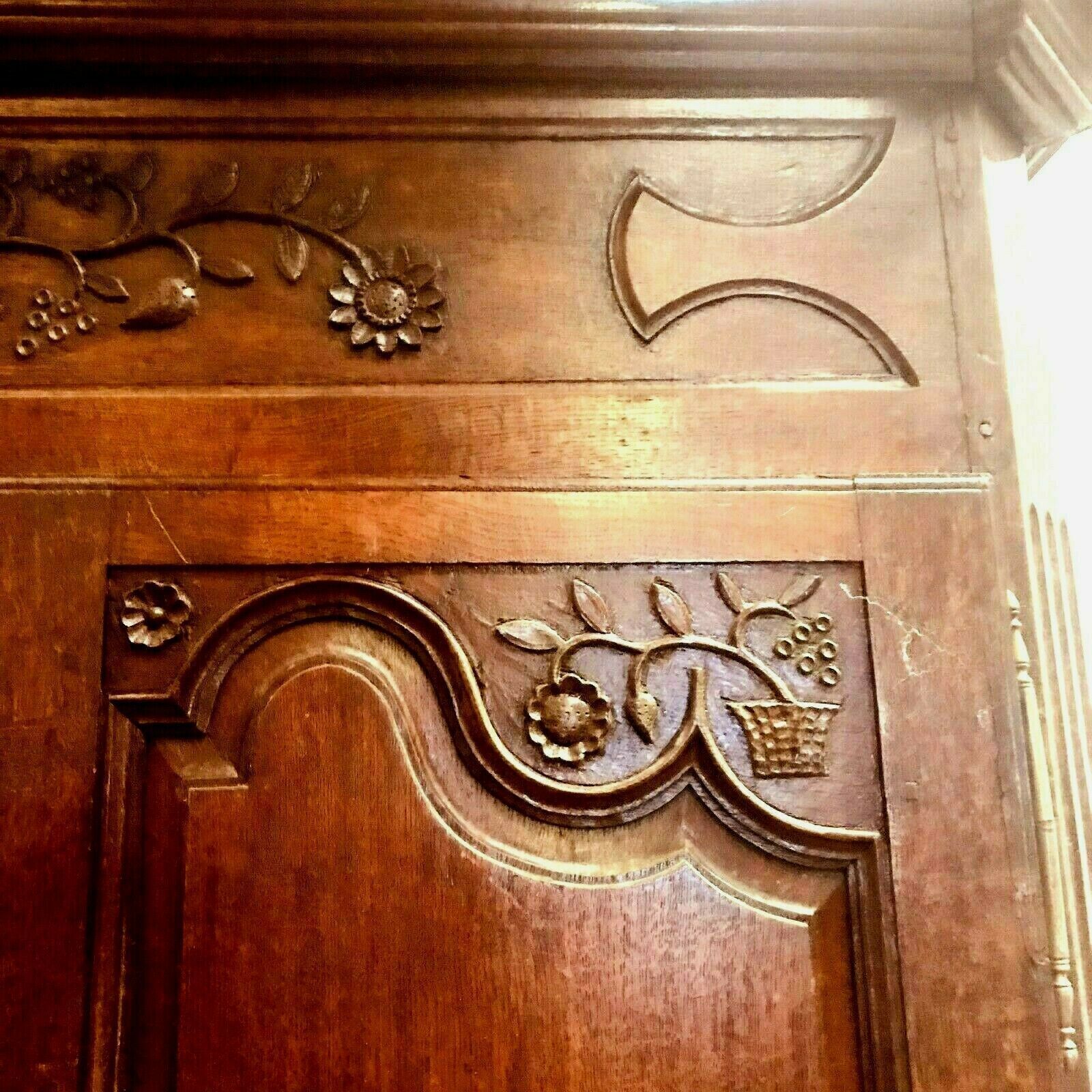 Louis XIV Cabinet In Carved Oak XVIII Century photo Furniture