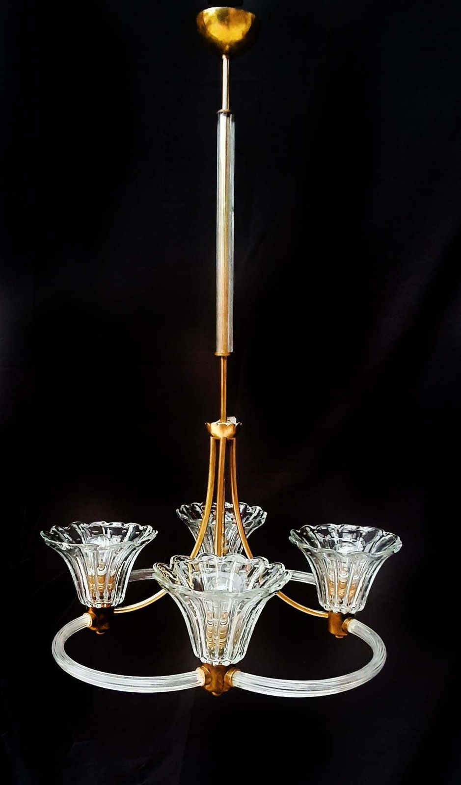 Art Deco Chandelier By Ercole Barovier, Murano, 1940 photo 2261.7