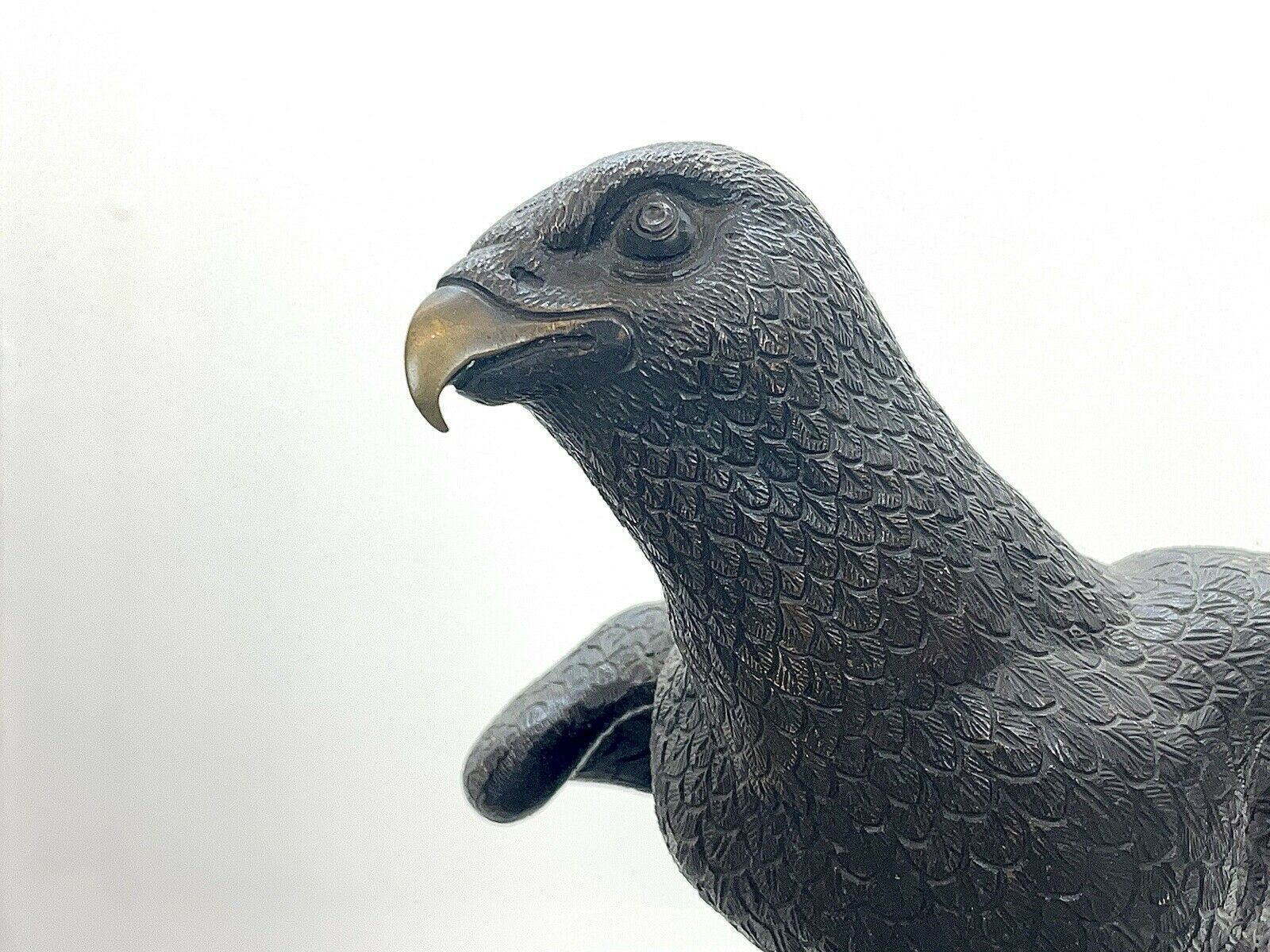 Bronze Falcon, Perched Upon A Falconers Glove   In The Manner Of Gallo photo 2750.0